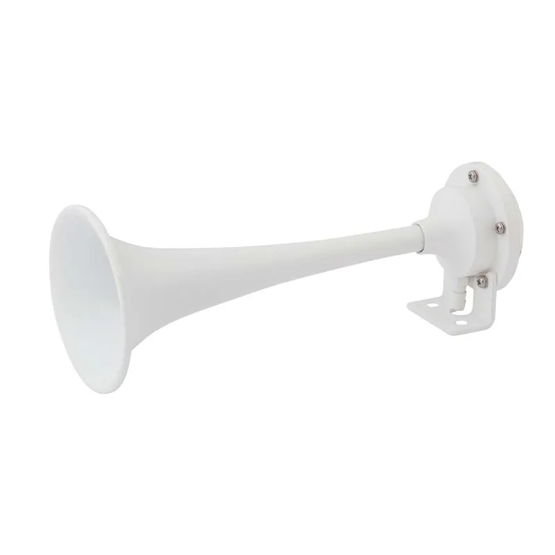 Super Sale Marinco White Epoxy Coated Single Trumpet Mini Air Horn