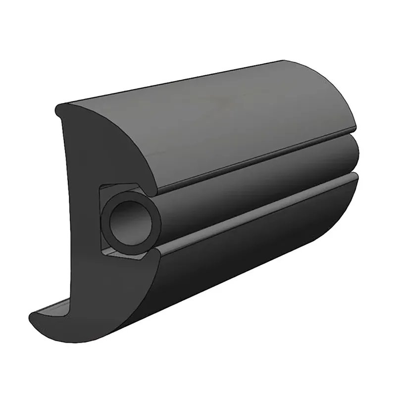 Wholesale TACO Flexible Vinyl Black Rub Rail 1-1-16" X 1-7-8" 50'L