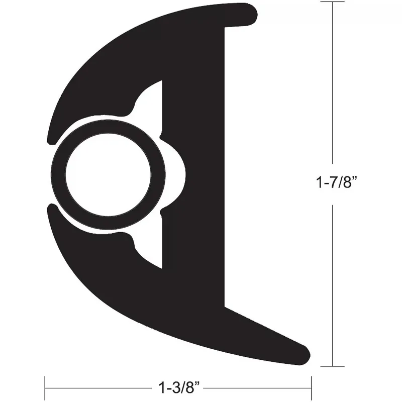 TACO Flex Vinyl Rub Rail Kit - Black W-Black Insert - 70' - 1-7-8" X 1-3-8" Mega Sale