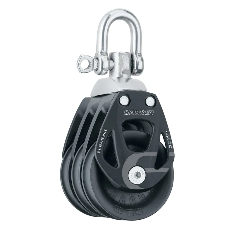 Harken 60mm Triple Aluminum Element Block W-Swivel Low Price