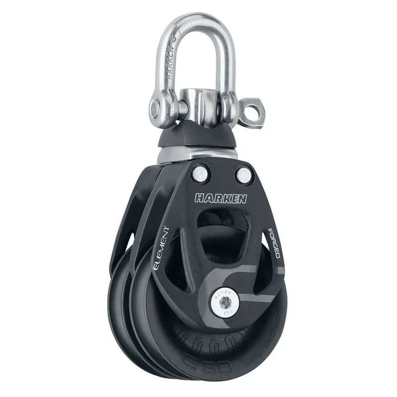 Harken 60mm Double Aluminum Element Block W-Swivel Cheap