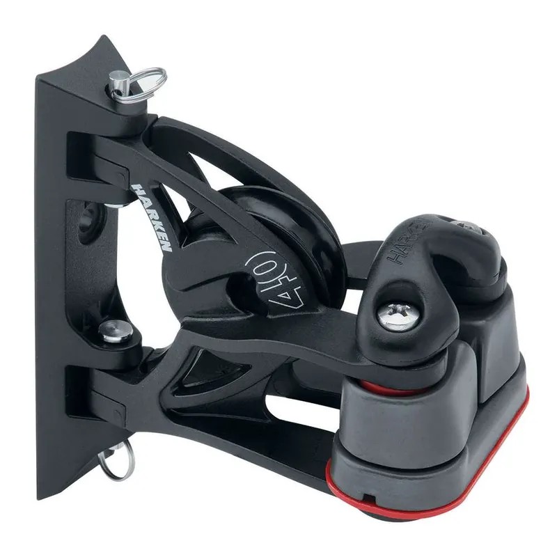 Harken 40mm Carbo Air Pivoting Lead Block W-Aluminum Cam-Matic Cleat Price Cut