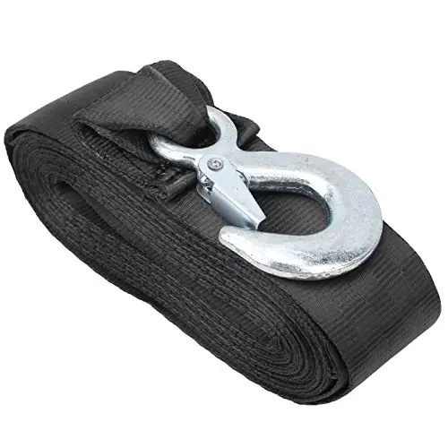 6M High Strength Polyester Trailer Belt Marine Winch Change Tape Heavy Hook Safety Belt Discount