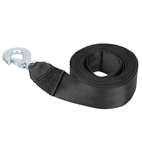 Professional Grade 6M High Strength Polyester Trailer Belt Marine Winch Tape, Lightweight and Portable, Durable Buckle, Wonderful Accessory for Marine Winch