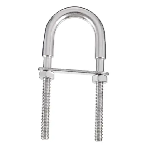 Markdown BESPORTBLE Boat Deck 2 Pcs U-Bolt Bracket Stainless Steel Yacht U Bolt Clamp