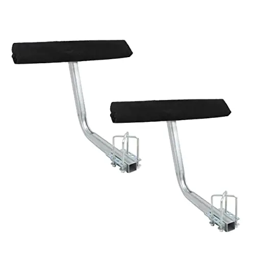 Bargain BISupply Boat Trailer Guides 2 Foot Bunk Boards Kit – 24 Inch Carpeted Guide On Tilting Side Bunks for High Beam, Box or C-Channel Trailers with Mounting Frames and Hardware