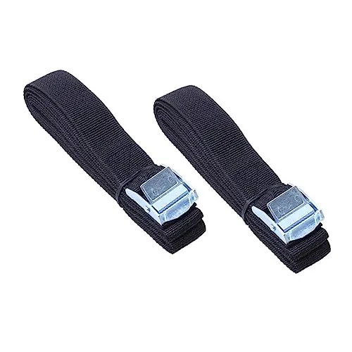 BRIGHTFUFU Cars 2pcs Buckle Tie Down Straps Cargo Moving Straps Car Luggage Packing Belt Luggage Straps for Car Roof Car Packing Straps Lashing Straps with Buckles Cam Rope Adjustable Travel Price Cut