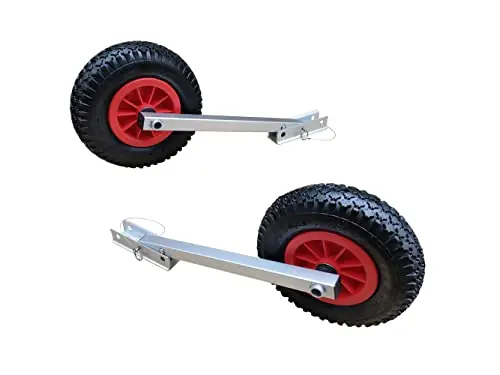 Modern Brocraft Boat Launching Wheels/Boat Launching Wheels Set for Inflatable Boat & Aluminum Boat, with 12″ Pneumatic Tire