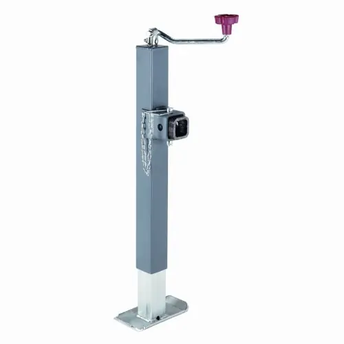 Next Day Delivery Bulldog 195312- TWL 195 DTSXFQ Square Tube Trailer Jack w/P&C, 15″ Travel, Square Mount