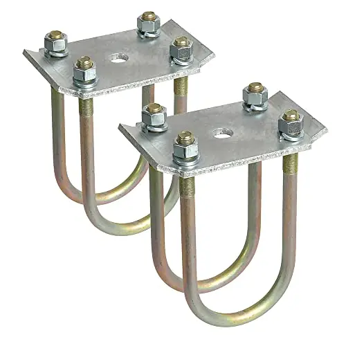 CE Smith – Axle Tie Plate Kit – 2 Tie Plates, 4 U-Bolts, 8 Nuts and Lock Washers for 3″ Round Axle Same Day Shipping