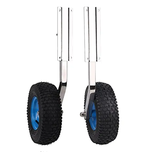 CHEINAUTO 500LBS Boat Launching Wheels Boat Transom Launching Wheel with 12 Inch Wheels Set for Inflatable Boat & Aluminum Boat Limited Edition