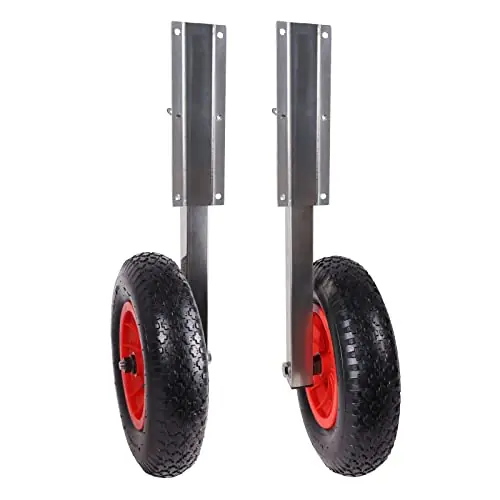 CHEINAUTO 600LBS Boat Launching Wheels, Boat Transom Launching Wheel with 15 Inch Wheels Set for Inflatable Boat & Aluminum Boat Viral