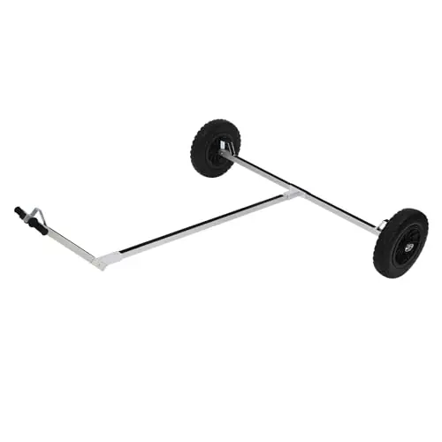 CheriMuMu Boat Trailer Dolly, 88.18lbs Load Capacity Sailboat Trailer, Aluminium Alloy Sailboat Dolly with Tires for Small Boats, Fishing Boats, Small Motors, Small Sailing Boats, Kayaks, and Canoes Professional Grade