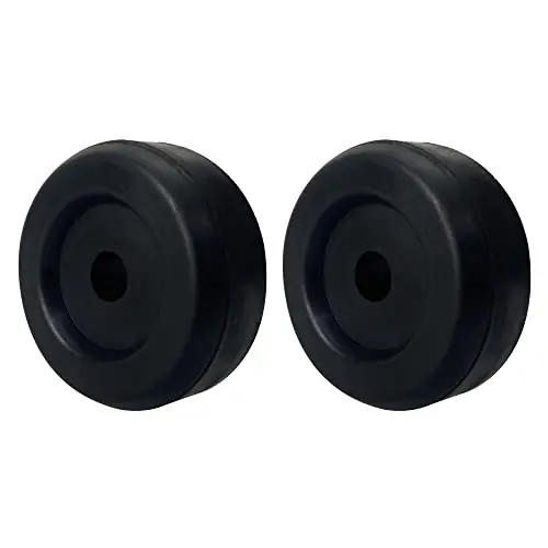 COLOFULWAY 3.4 Inch Boat Trailer Black Rubber Keel Roller End Caps (Pack of 2) Bargain