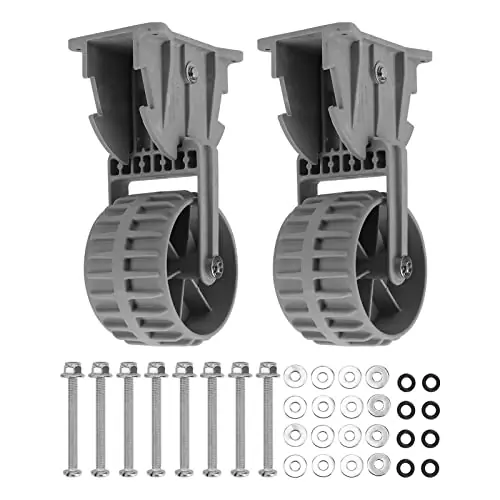 Affordable Dinghy Wheels,2pcs Dinghy Wheels Flip up Retrackable Dinghy Wheels Pair Nylon Inflatable Boat Launching Wheels Boat Dolly for Raft Small Kayak