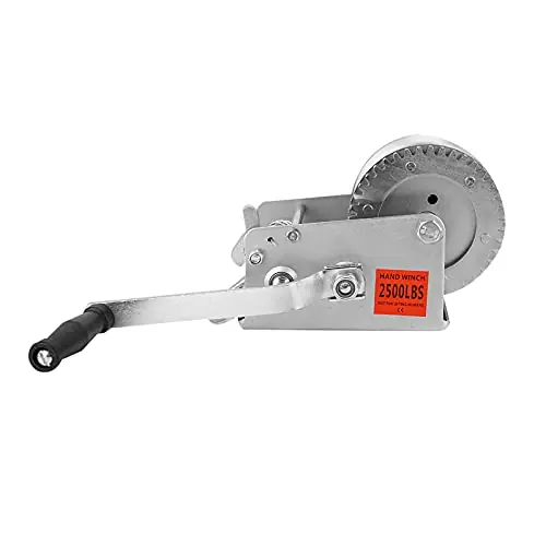 Wholesale Exterior Parts, 2,500lb Heavy Duty Hand Winch with 10m Steel Rope