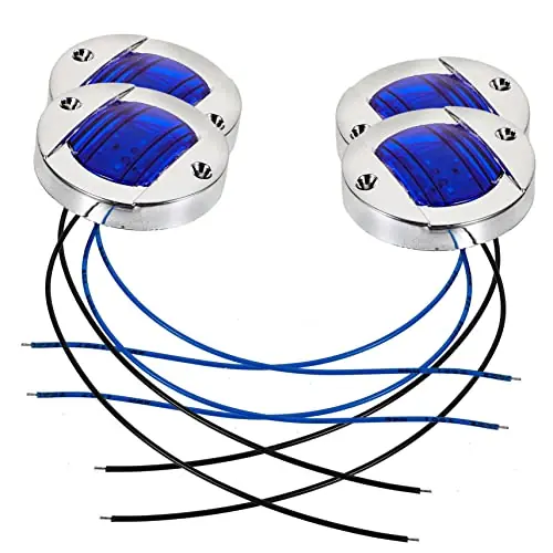 FUNOMOCYA 4pcs Led Round Edge Light Led Truck Tail Lights Led Reverse Lights Led Boat Lights Trailer Lights Kit Truck Taillight Tail Running Lights Round Trailer Lights As Lighting Marine Flash Sale