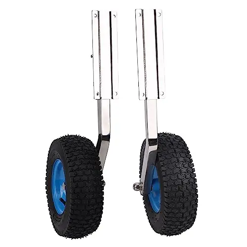 Garvee 500LBS Boat Launching Wheel, 2Pcs Boat Transom Launching Wheel with 12 Inch Wheels Set for Inflatable Boat & Aluminum Boat Same Day Shipping
