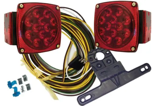Save Now JAMMY Universal LED Submersible/Marine & Boat Trailer Light Kit for Under 80″ Trailers