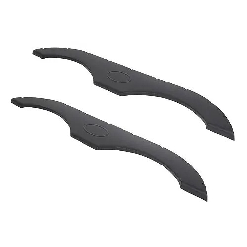 Big Sale JLEJIANI for RVs Campers and Trailers Pair of Tandem Trailer Fender Skirt in Black Plastic FRCATPOTTFSIBN,Easy to Install,Free Returns