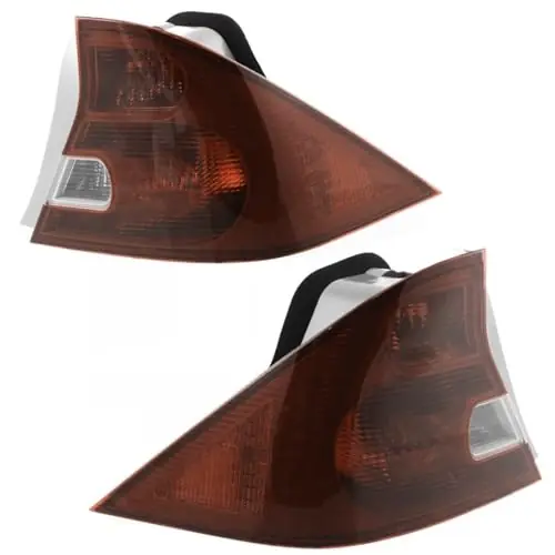 Viral MOXMEEX 2pcs Tail Light Halogen Left Right Side Clear & Red Lens W/Bulb Tail Lamp HO2800134 14886062 HO2801134