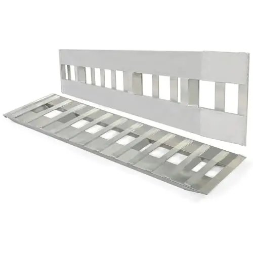 Price Drop NoadaAuto Pair Aluminum 10000 LBS Truck Car Auto Trailer Ramps Hook end Knife 72″ X 15″ PA1LTCATRHEK7X1