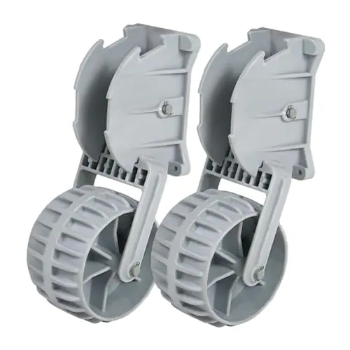 Handmade Okiyakusama Inflatable Boat Launching Wheels Dinghy Wheels Heavy Duty Retrackable Boat Launch Wheels for Rubber Boats Trailer Frame Wheel