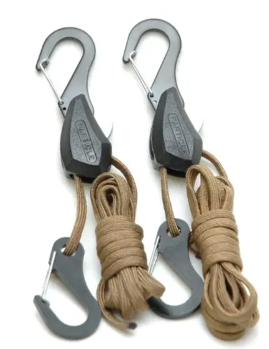 Direct From Factory PROGRIP 054020 Particle by Symbiote 550 Paracord Rope Lock Tie Down with Snap Hooks 6 ft (Pack of 2)