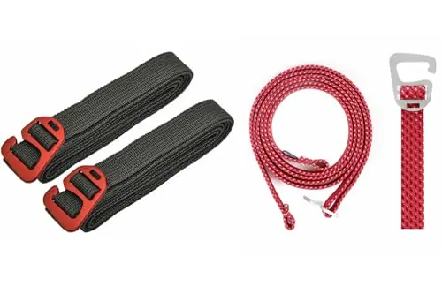Limited Time riemot Tie Down Straps & Bungee Cords with Hook Red