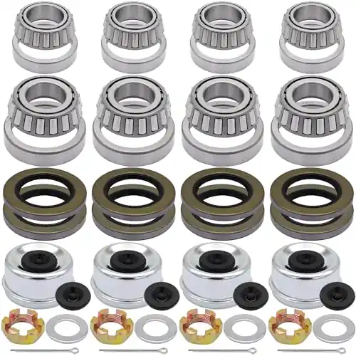 Last Chance Ruikarhop 25580 14125A Boat Trailer Hub Wheel Axles Bearing Kits for 5200-7000 LB.Tandem Axles (4 Sets)