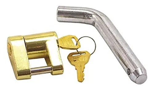 Fast Shipping Shoreline Marine Trailer Receiver Pin with Clip | 5/8″ Diameter | Zinc Coating
