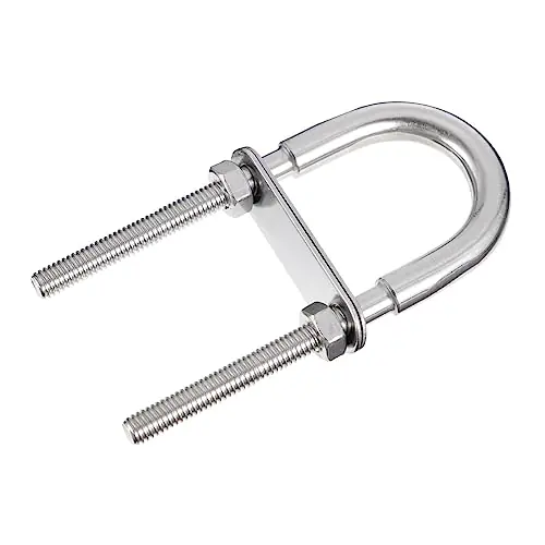 Buy Direct Sosoport 2 Pcs U-Bolt Stainless Steel Bolts Boat Replacement Parts Stainless Steel u Bolts U Bolt Clamp Hardwares U Shaped Door Knobs Stern Bow Eye Tie u Bolt Square u Bolts Stirrup Marine