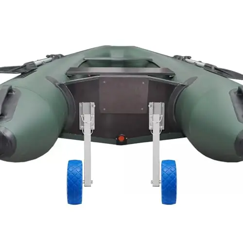 Stainless Steel Boat Transom Launching Wheel Dolly, Inflatable Boat Trailer 10in Universal for Inflatable Boats and Trailers, 330lbs Boat Transom Launching Wheel Fresh Stock