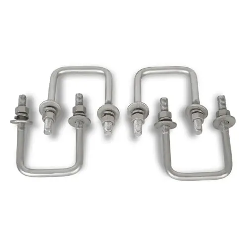 Deal SYFTLLSJY 4PCS Boat Trailer Galvanized Square U-Bolt Steel 1/2″ x 3 1/16″ x 4 5/16″ 4BTGSUS1X31X45, Easy to Install and Durable