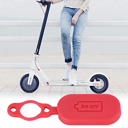 Hot Picks Syrisora Waterproof Charging Interface Port Protector Cover Cap for XIAOMI MIJIA Electric Scooter Red
