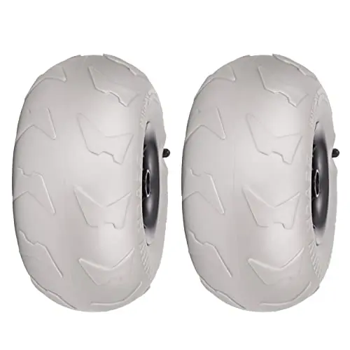 Instant Buy TBVECHI Beach Balloon Wheels, 9″ Replacement Balloon Wheels Beach Sand Tires for Kayak Dolly, Canoe Cart and Buggy 2pcs