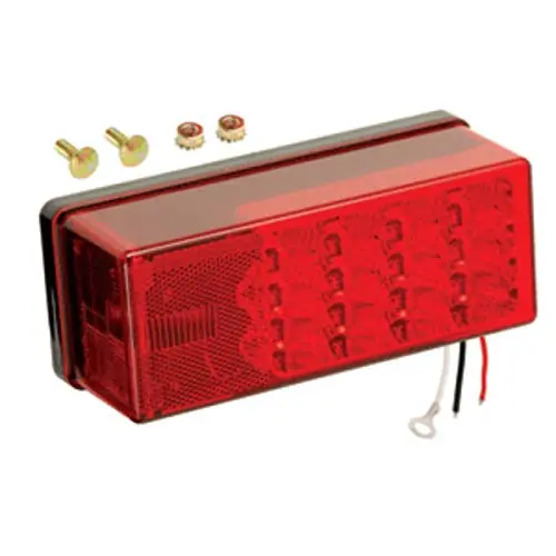 Crafted Wesbar 3″ x 8″ Waterproof LED 8-Function, Left/Curbside Tail Light