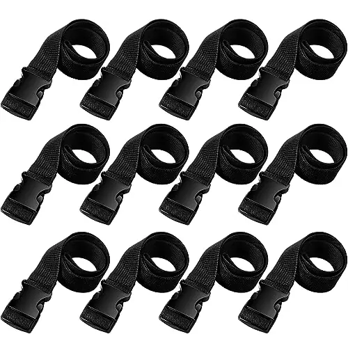 Today Only Windyun 12 Pcs Black Battery Tie Down Strap with Buckle Each Piece 39 Inches Long Battery Straps for Boats Battery Box Strap Tie Down Nylon Strap for Battery Box Cars Trucks Boats Accessories