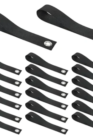 YAYODS 20 Pack Hood Loop Straps Hood Straps Kayak Anchor Strap Hood Trunk Tie-Down Loops Trunk Strap Quick Hood Loops Tie Down Straps Ratchet Tie Down Ropes for Bow Stern Canoe Transport Kayak Car Limited Edition