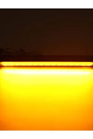 ZLAMP Trailer Truck Lorry Pickup LED Tail Rear Lamp Turn Stop Brake Lights Light Bar Strip Lights 12V-24V 15 LED (Color : 3PCS, Size : Amber) Clearance