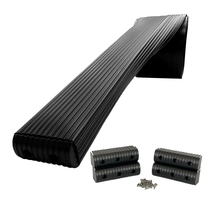 Affordable Caliber BunkWrap Kit - Black 24' X 2" X 6" Roll + 4 Caps + HRDW Roll + 4 Endcaps & Stainless Steel Hardware