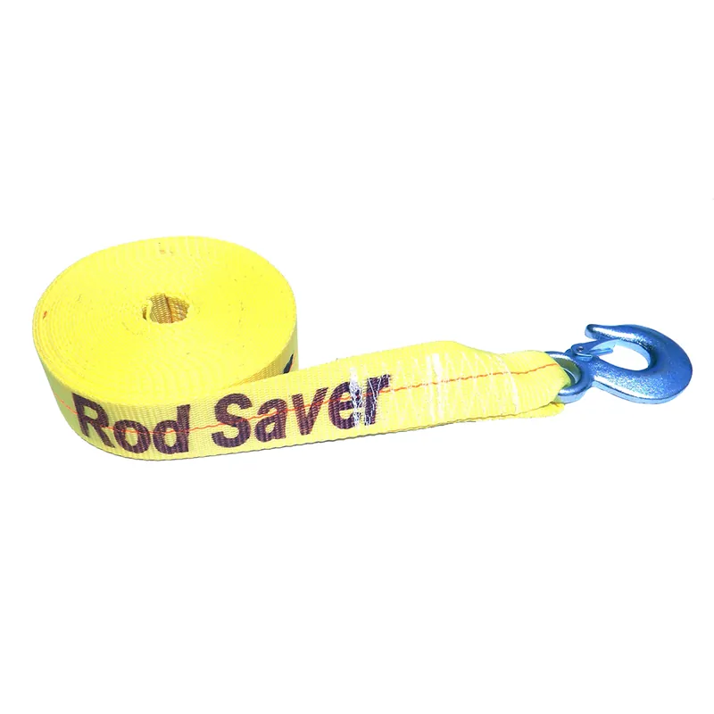 Last Chance Rod Saver Heavy-Duty Winch Strap Replacement - Yellow - 2" X 25'