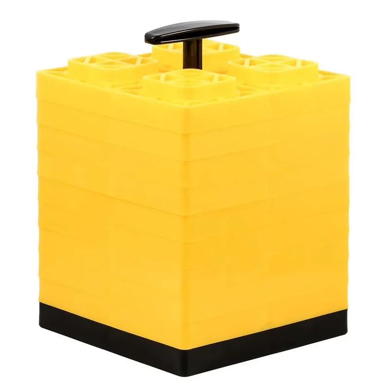 Camco FasTen Leveling Blocks W-T-Handle - 2x2 - Yellow *10-Pack Genuine