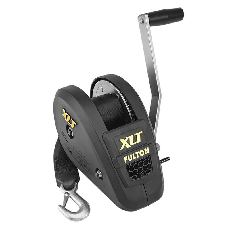 Fulton 1800lb Single Speed Winch W-20' Strap Included - Black Cover Don’t Miss Out