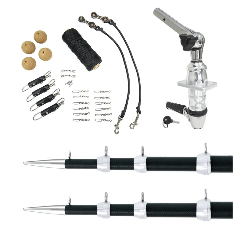 Same Day Shipping Tigress XD Top Mount System - 18' Carbon Fiber Black-Silver Ultimate Rigging Kit