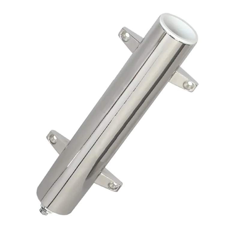 Lee's Stainless Steel Heavy Duty Bulkhead Mount W- Swivel Base - Extra Long 2.25" OD X 14.5" Tube Authentic