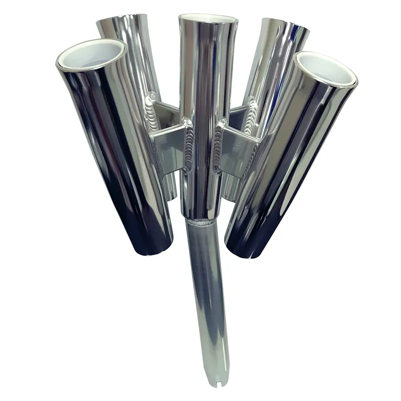 Last Chance Tigress Five Rod Cluster - Bent Butt - Polished Aluminum