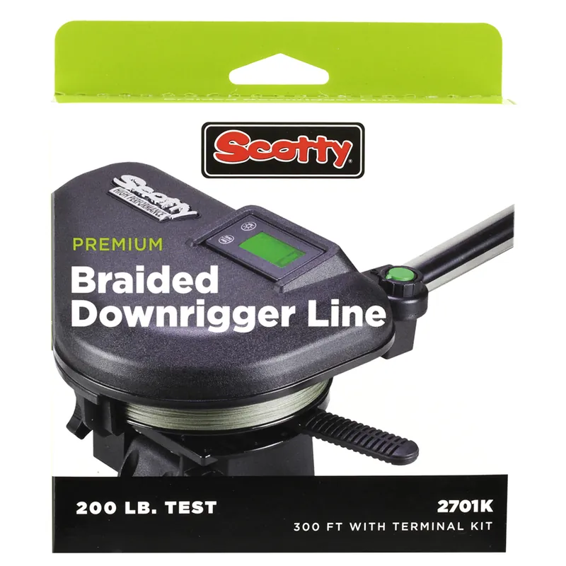 Reduced Price Scotty Premium Power Braid Downrigger Line - 200ft Of 200lb Test