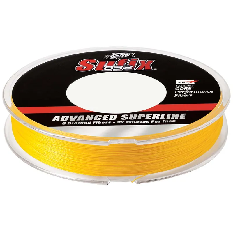 Direct From Manufacturer Sufix 832 Advanced Superline Braid - 10lb - Hi-Vis Yellow - 300 Yds