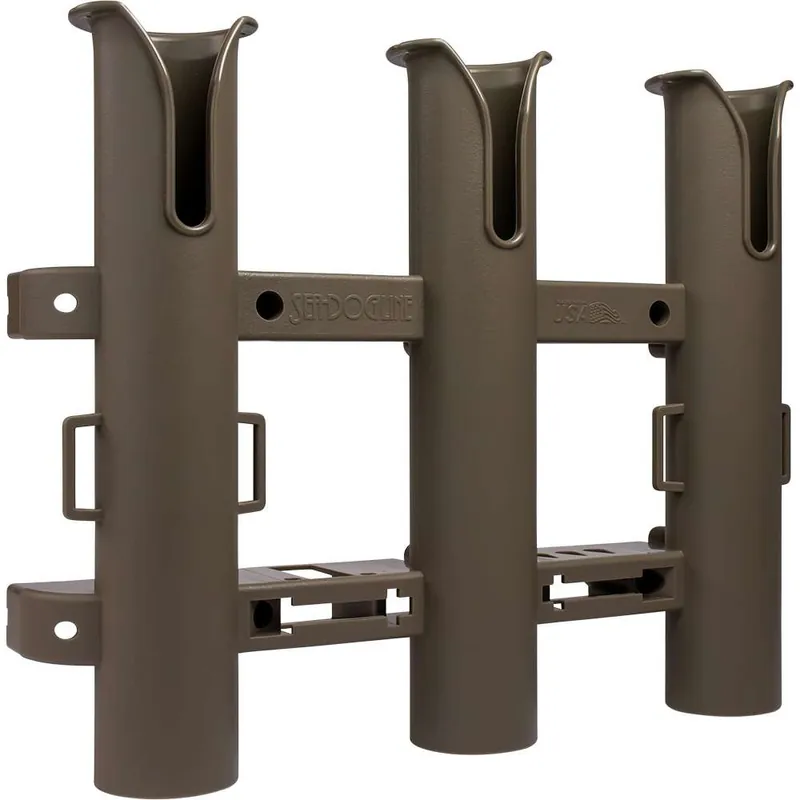 Sea-Dog Triple Threat Three Pole Rod Holder - Flat Dark Earth While Supplies Last